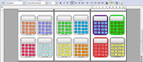 Calculatrices à imprimer