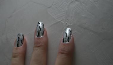 Nail art zèbre !