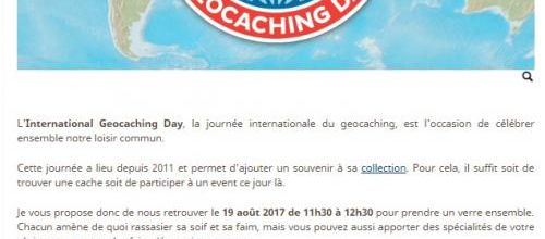 LOT ET GAR : 19 août 2017 -  International Geocaching Day 2017