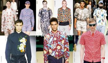 mode fashion floral menswear