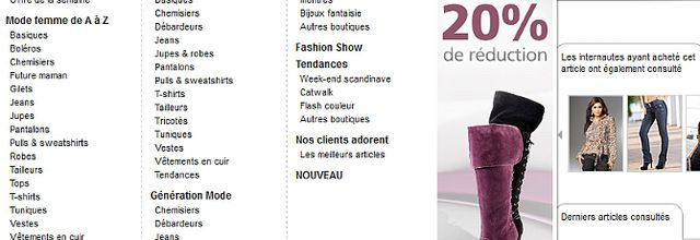 E-shopping fringues : 3 SUISSES VS Bonprix.