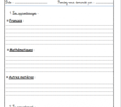 Trame pour un rendez-vous parent