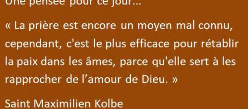 Une pensée pour ce jour