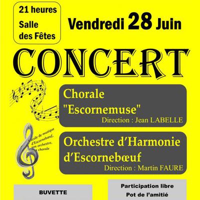 CONCERT A ESCORNEBOEUF