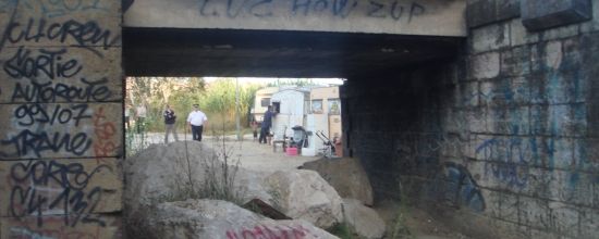 DEMENTELEMENT DU CAMP DES GENS DU VOYAGE A VAZARELY