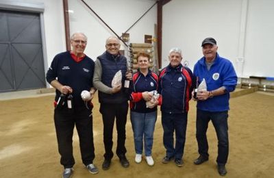Résultats Concours Vétérans du 16 novembre 2017 au boulodrome