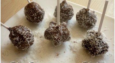 Cake pops chocolat et noix de coco