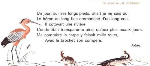 Le Héron (Jean de La Fontaine, Fables, extrait)