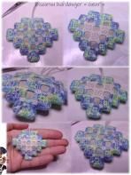 Biscornu "coeur" en hardanger - le montage/le tuto