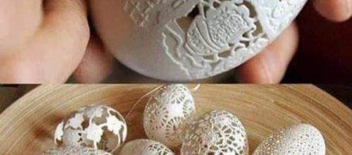 Coquilles d'Œufs Sculptées