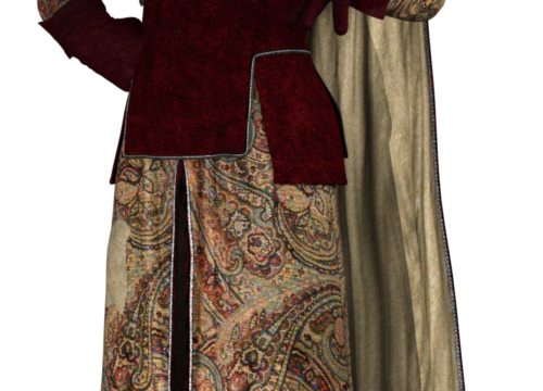 Tube gentilhomme médiéval (render-image)