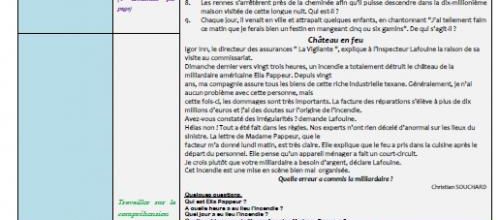 Banque d'exercices mise au travail rapide CE2