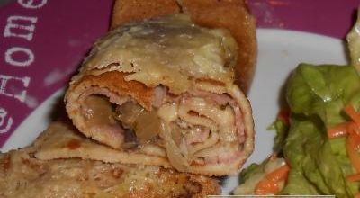 Crêpes au sarrasin fourrées à la forestière