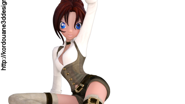 Image de fille Steampunk Toon (tube)