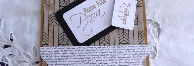 Carte pour la fête des pères .