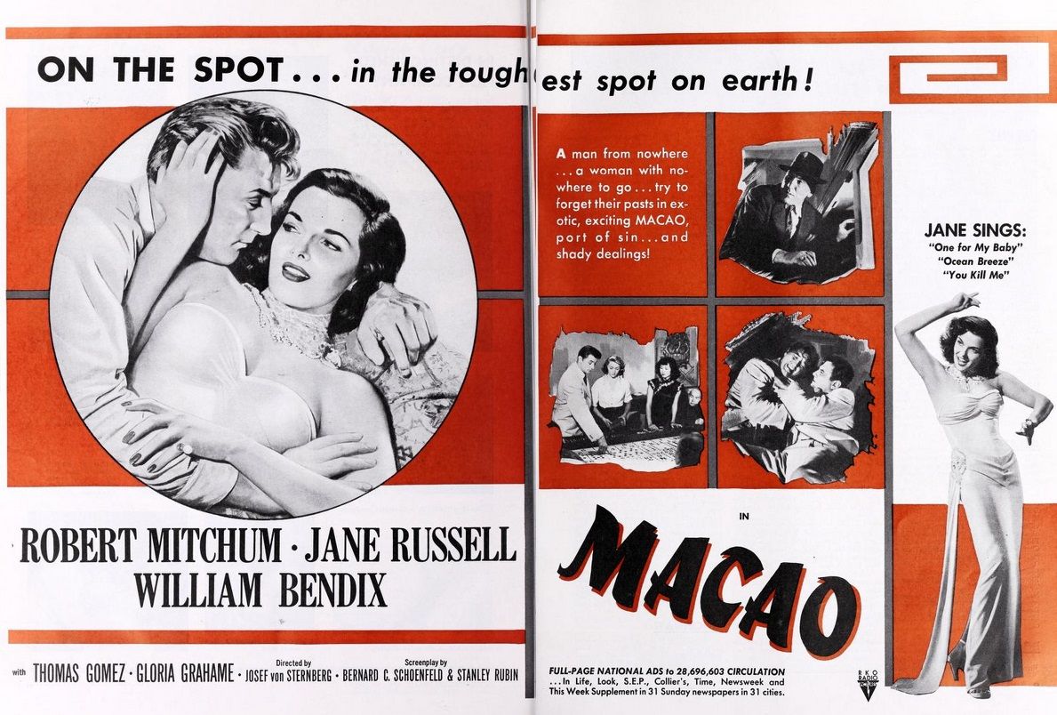 MACAO BOX OFFICE USA 1952
