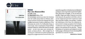 NOS VIES DESACCORDEES DANS 
