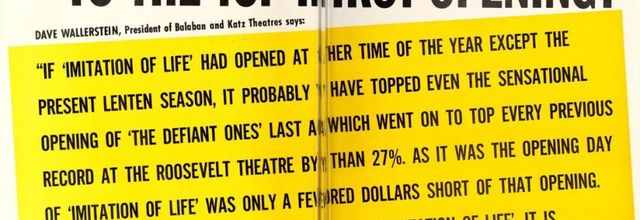 BOX OFFICE USA DU 1er AVRIL 1959 AU 7 AVRIL 1959