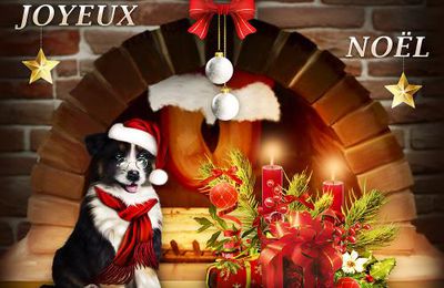 Cheminée de Noël (Photomontage)