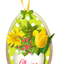 751P - Fleurs printanières - Pâques  - signature