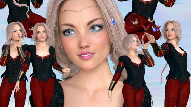 Amanda: Jeune fille (tube-render-poser)