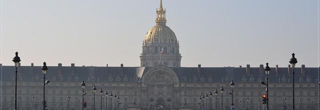 La façade nord de l'Hôtel des Invalides