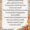 Dictons et Fête du jour + grille prénom !