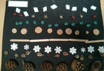 Loose parts / art éphémère thème hiver