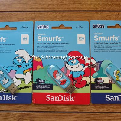 Clés USB Schtroumpf SANDISK