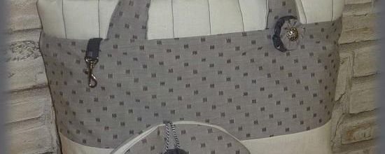 Ensemble gris/Ecru