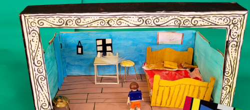 Projet artistique autour du livre l'Ange disparu. 