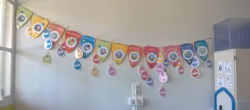 Les fanions des anniversaires sur une idée de Validees!