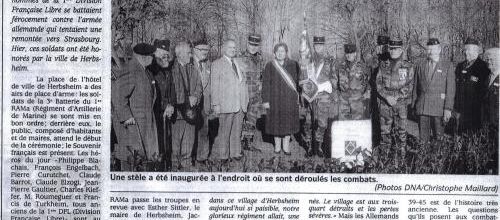 * Disparition de Monsieur Charles KIEFFER, linguiste, ancien du 1er Régiment d'Artillerie 