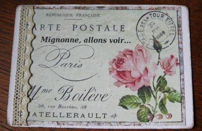Scrap / Carte "Mignonne, allons voir..."