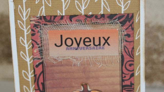 Le scrap de Margot / Carte automnale