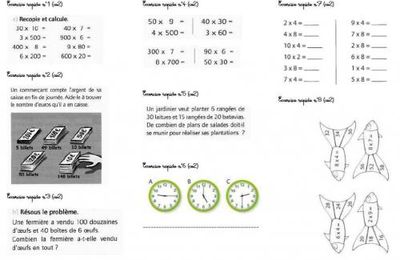 Exercice rapide CE2 Maths