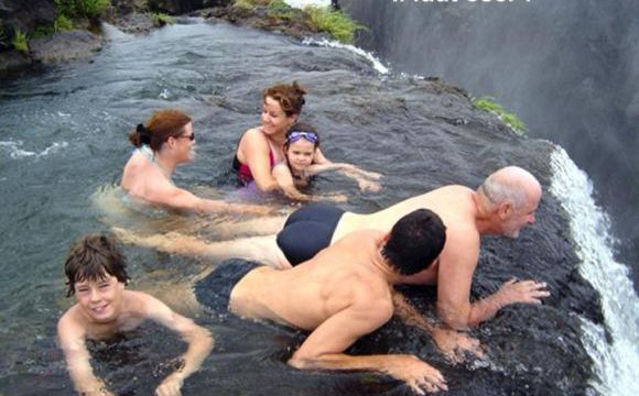 Les chutes Victoria : la piscine du diable.