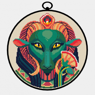 Broderie médaillon 264