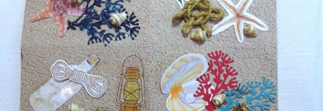 ATC thème coquillages .