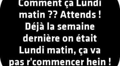 Le lundi, c'est sourire !
