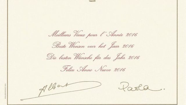 Voeux de Paola et Albert