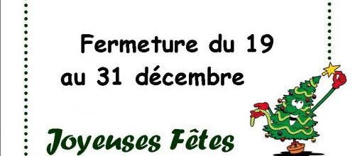 Fermeture de la bibliothèque du 19 au 31 décembre 2016