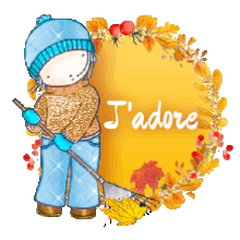blinkie, gif animé, automne, hiver, pluie