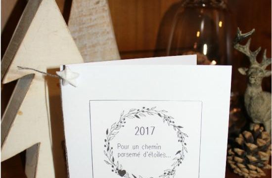 Carte nouvel an 2017