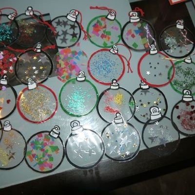 Des boules de noël rapides (idée pinterest)