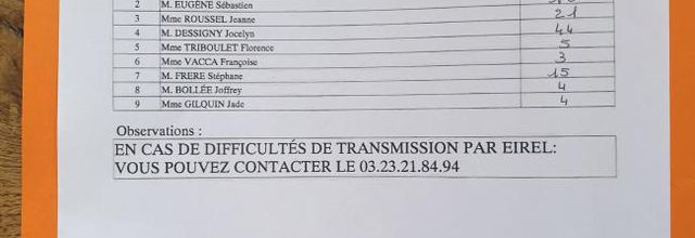 Résultats du 1er tour des législatives à Grand-Rozoy