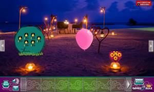 New year night beach escape soluce