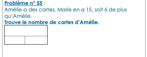 Différenciation niveau CP : Problèmes adaptés n°54 à 56