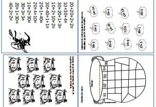 Mini livre maths Halloween...pour les CE1 aussi !