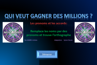 Qui veut gagner des millions ? (activités Power Point, personnalisables)